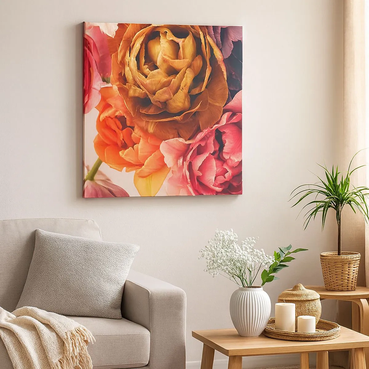 Schilderen op canvas - Een viering van het leven - 30x30 cm