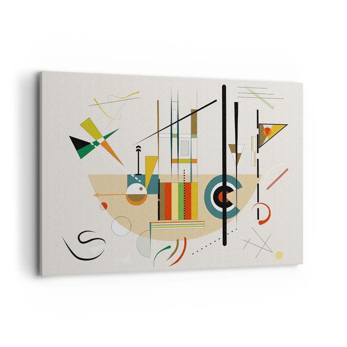 Schilderen op canvas - En de wereld lacht - 120x80 cm