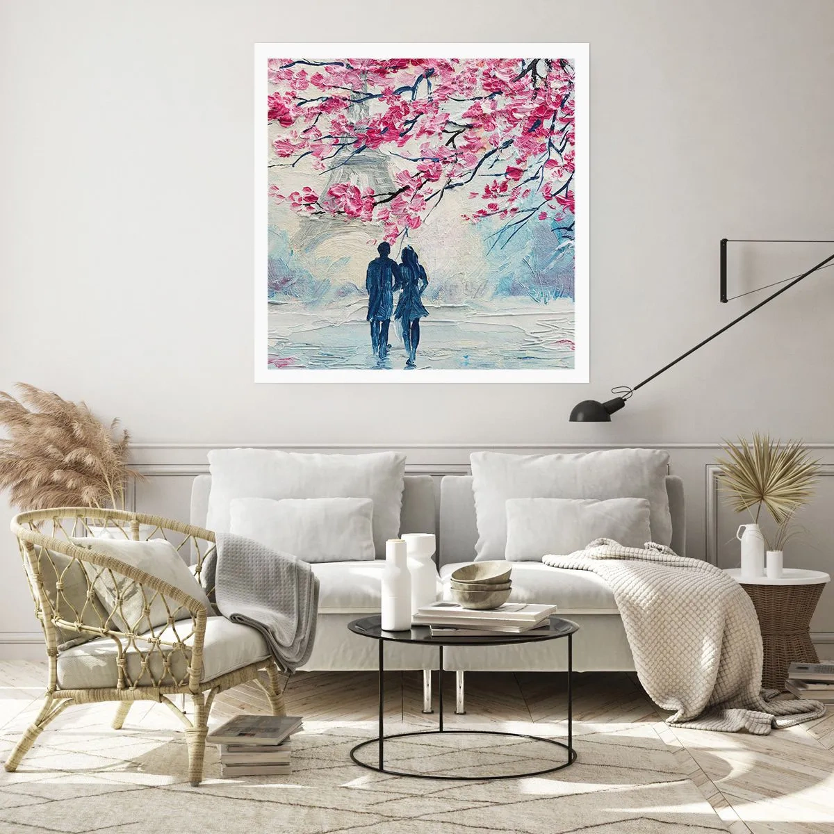 Poster - Een romantische wandeling - 50x50 cm