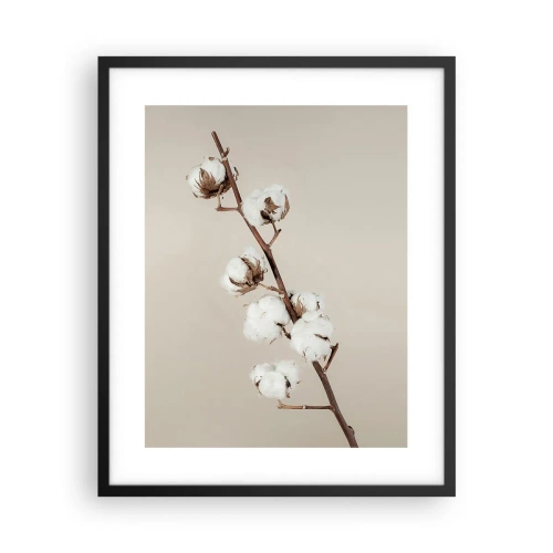 Poster in een zwarte lijst - Aan de bron van zachtheid - 40x50 cm