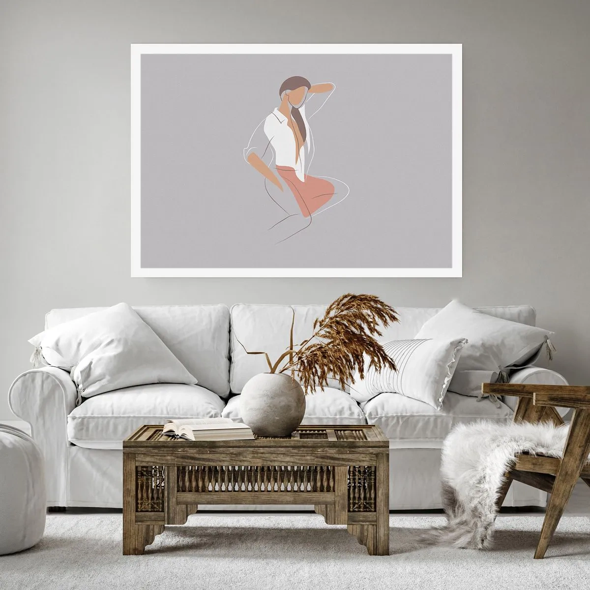 Poster - Omtrek van gracieusheid - 40x30 cm