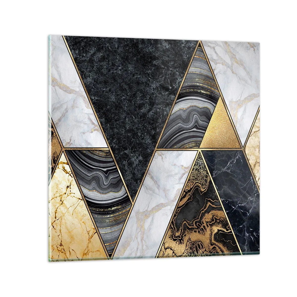 Schilderen op glas - Steen bij steen - 70x70 cm