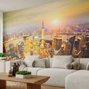 Fotobehang op maat Zelfklevend Deluxe Sticker - Aziatische droom - Stad, Landschap, Architectuur