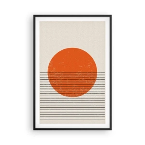 Poster in een zwarte lijst - Altijd de zon - 61x91 cm