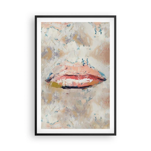 Poster in een zwarte lijst - Het wekt de zintuigen - 61x91 cm