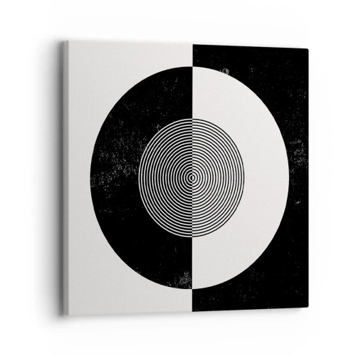 Schilderen op canvas - Harmonie in zwart-wit - 30x30 cm