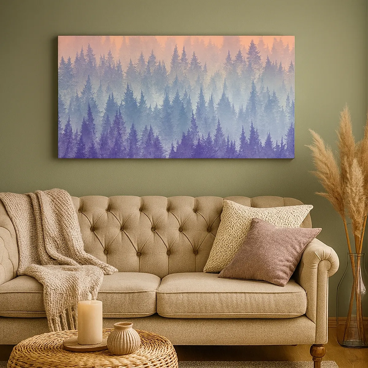 Schilderen op canvas - Hoog, hoger, naar de hemel - 30x30 cm