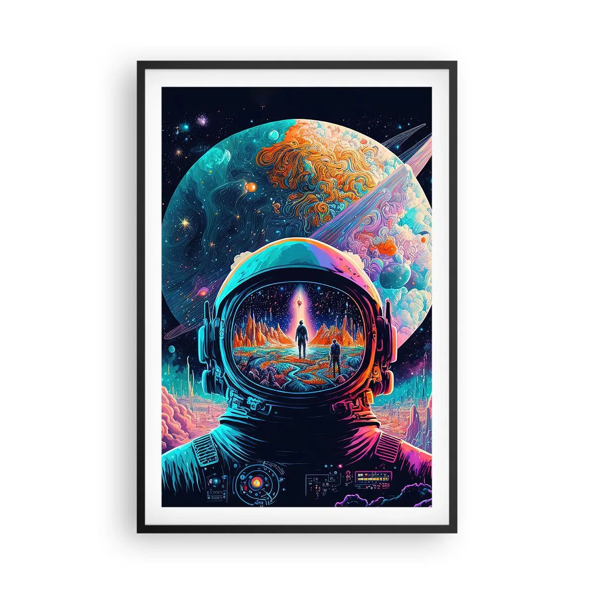 Poster in een zwarte lijst - Filosofen hebben er niet van gedroomd - 61x91 cm
