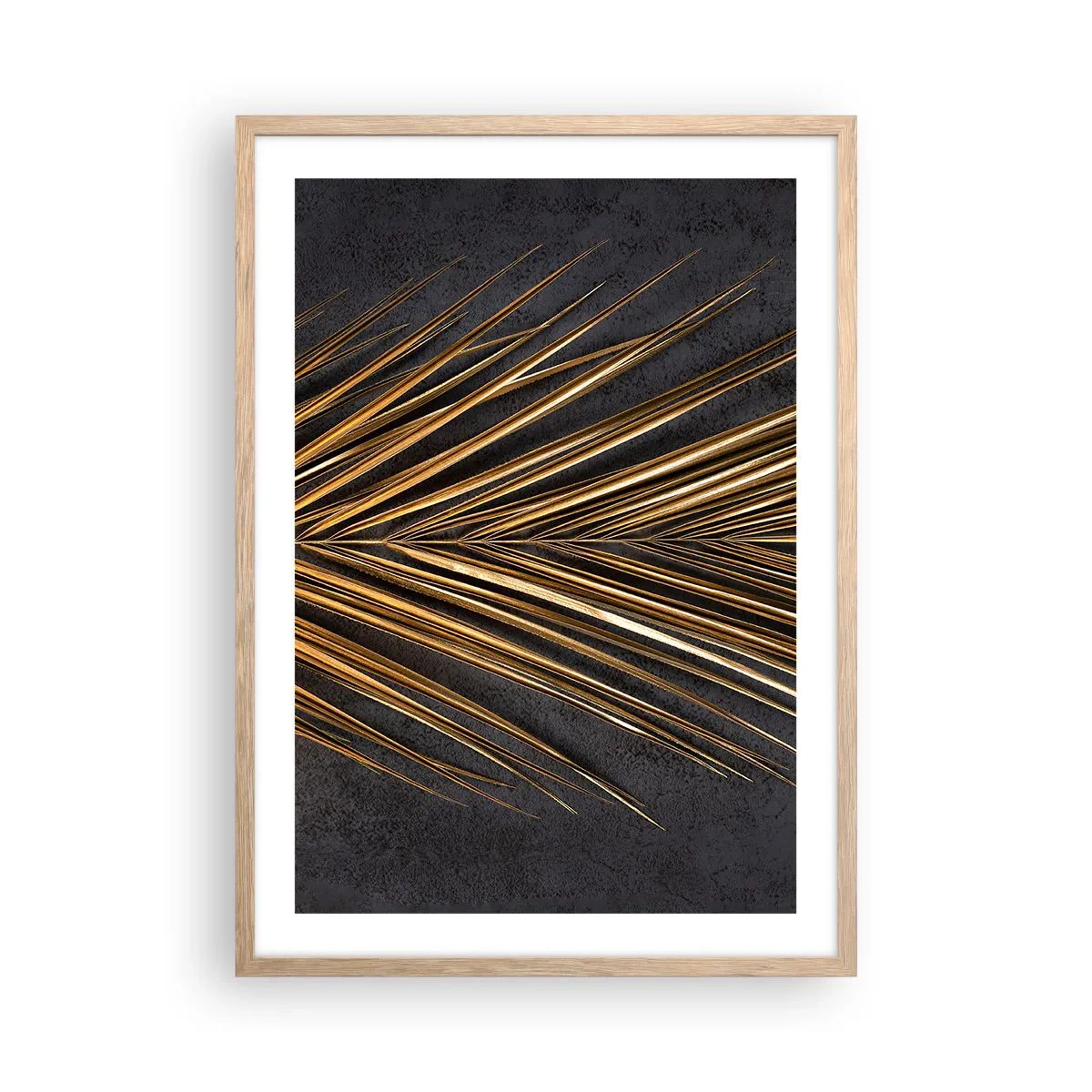 Een poster in een licht eiken lijst - Het goud van de tropen - 50x70 cm
