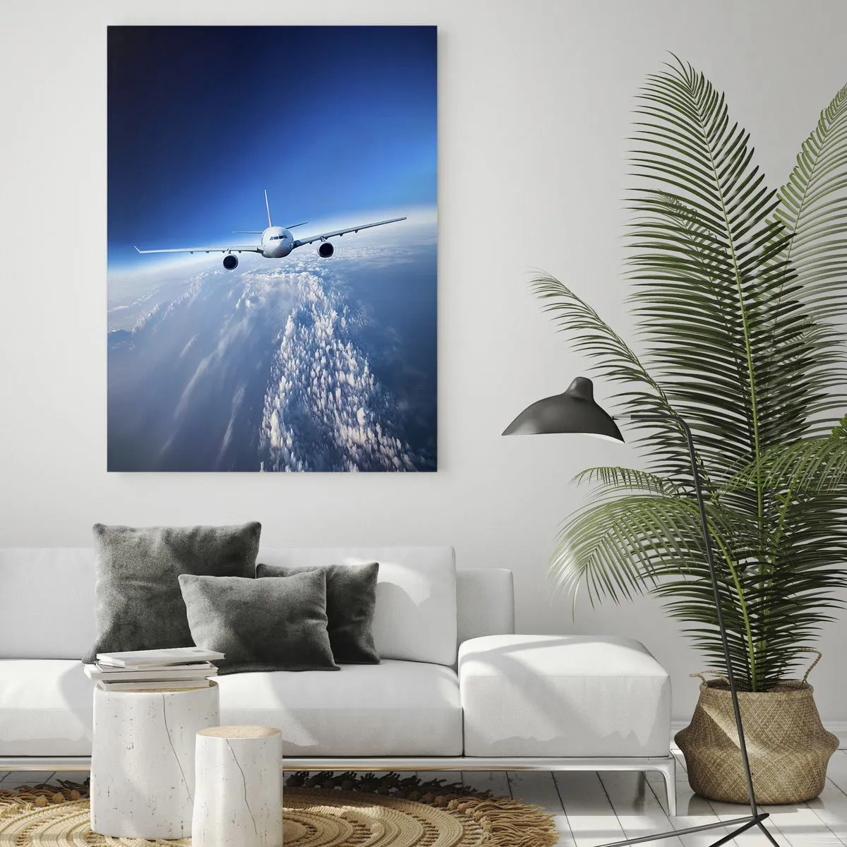 Schilderen op glas - Ik vlieg omdat ik dat wil - 80x120 cm