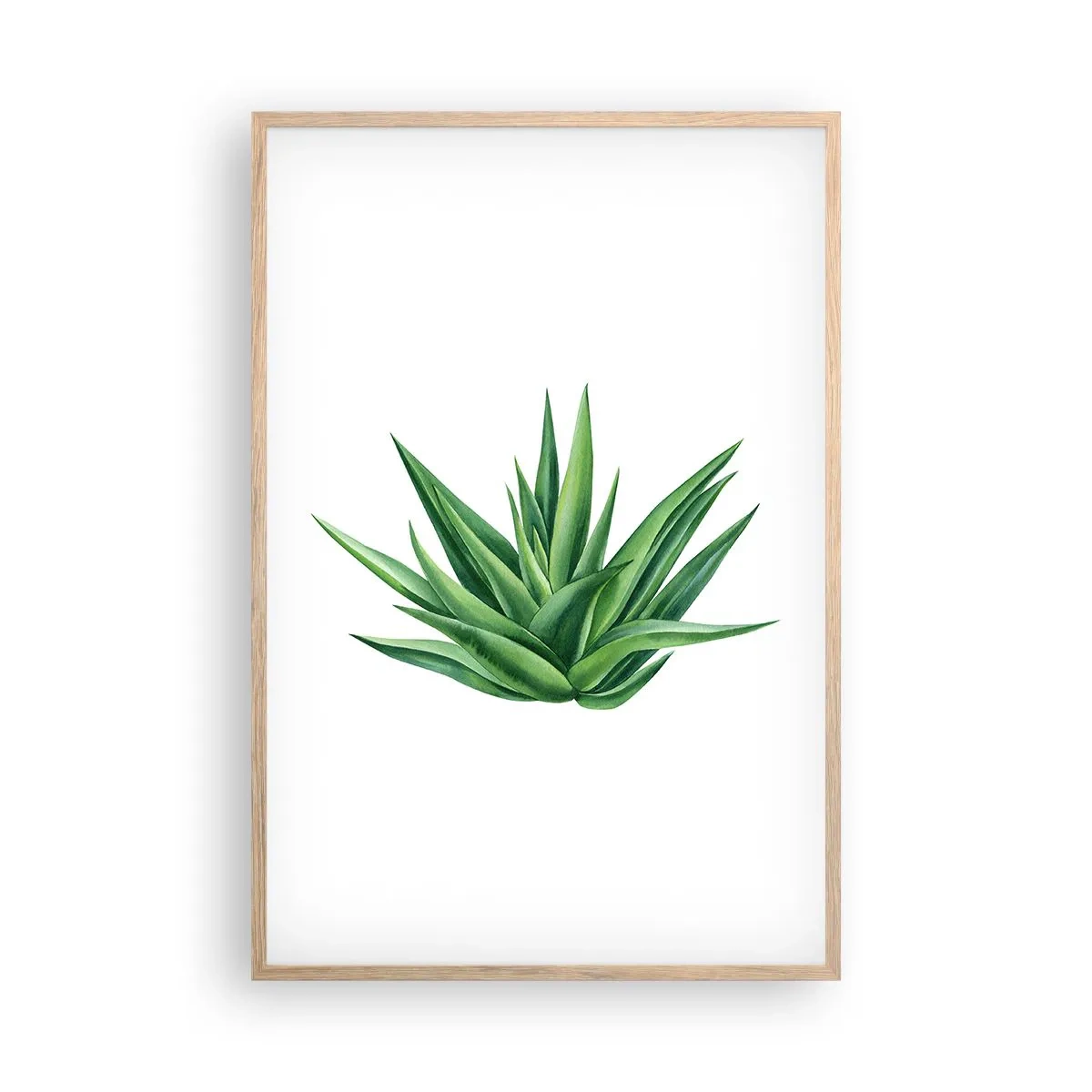 Een poster in een licht eiken lijst - Groen – kracht – leven - 61x91 cm