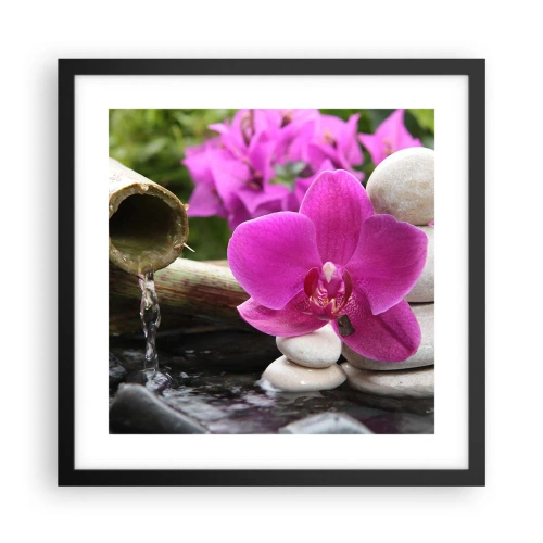 Poster in een zwarte lijst - Je bent al aan het rusten - 40x40 cm