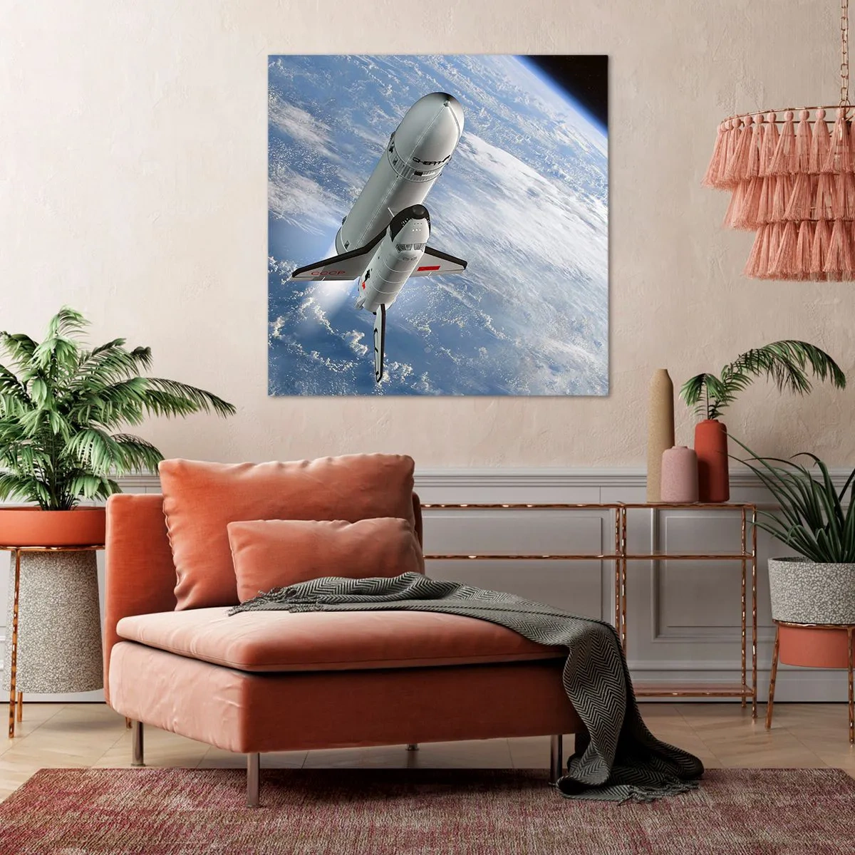 Schilderen op canvas - Kosmische Hemelvaart - 30x30 cm