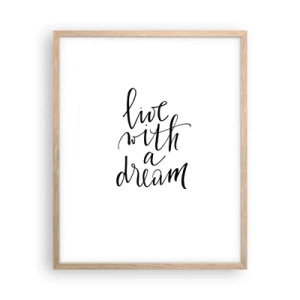 Een poster in een licht eiken lijst - Natuurlijk - 40x50 cm