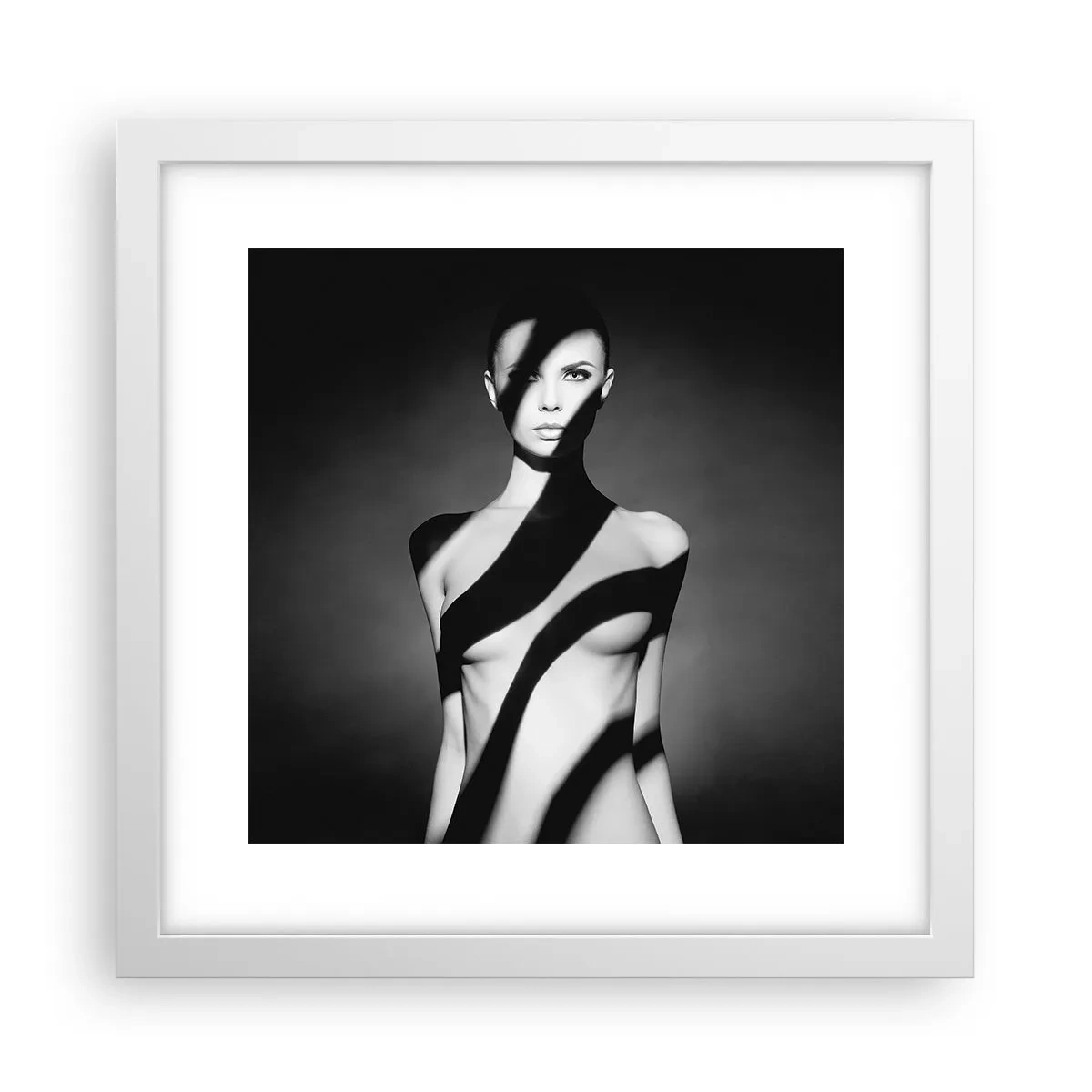 Poster in een witte lijst - In glans en schaduw - 30x30 cm