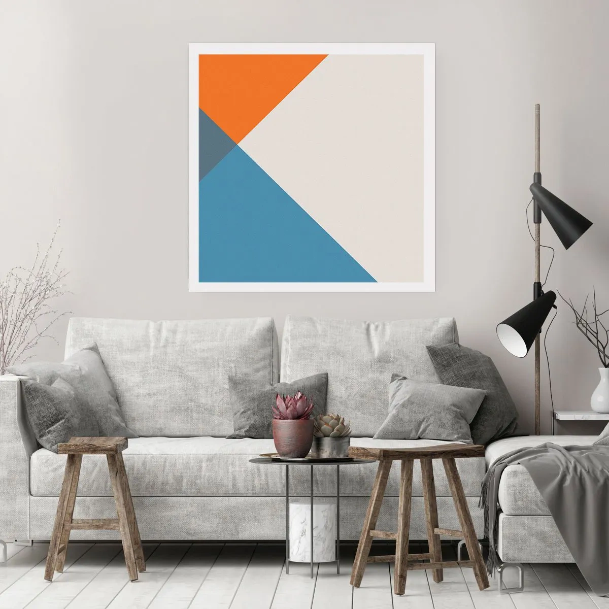 Poster - In een hoekje… - 40x40 cm
