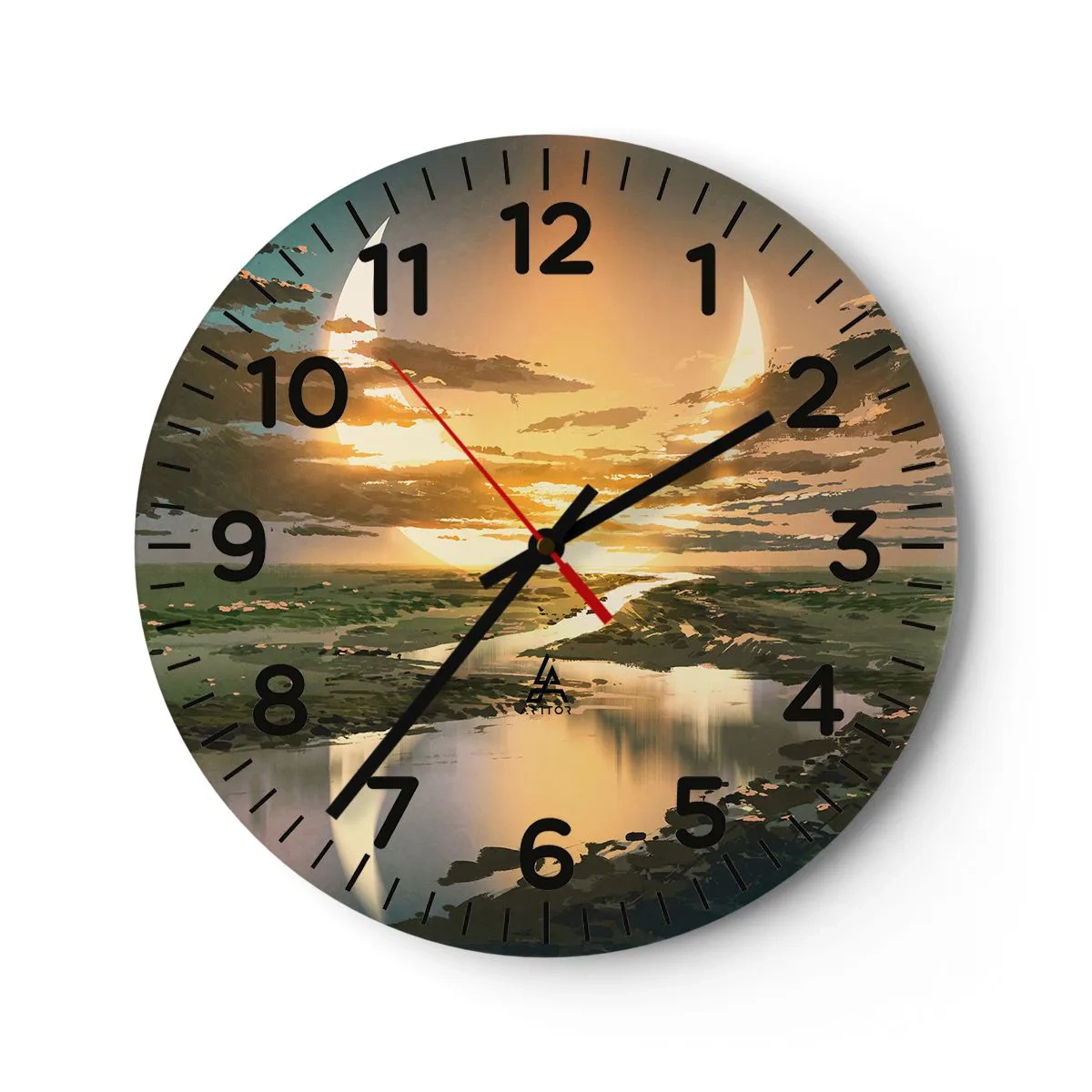 Wandklok - Klok - Ergens in een sterrenstelsel ver, ver weg - 30x30 cm