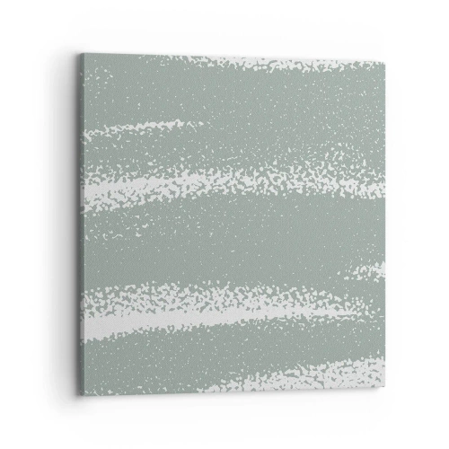 Schilderen op canvas - Abstractie in een winterklimaat - 70x70 cm