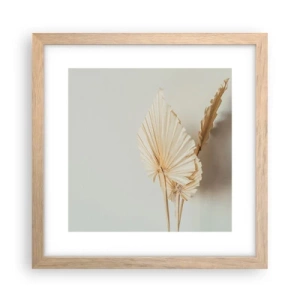 Een poster in een licht eiken lijst - Wanneer je verlichting nodig hebt - 30x30 cm