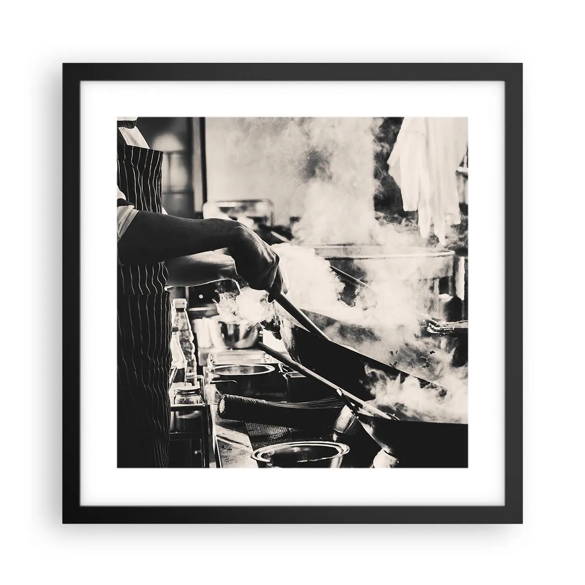 Poster in een zwarte lijst - Alchemie van smaken - 40x40 cm