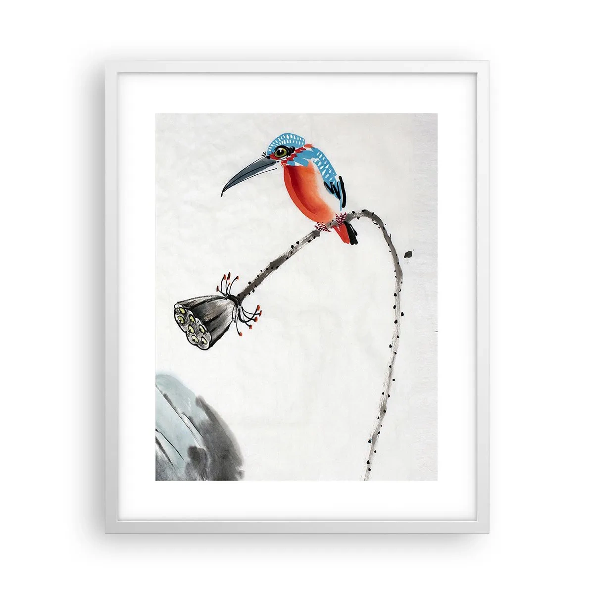 Poster in een witte lijst - Het leven van de weide - 40x50 cm