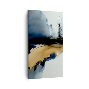 Schilderen op canvas - Achter het gordijn - 45x80 cm