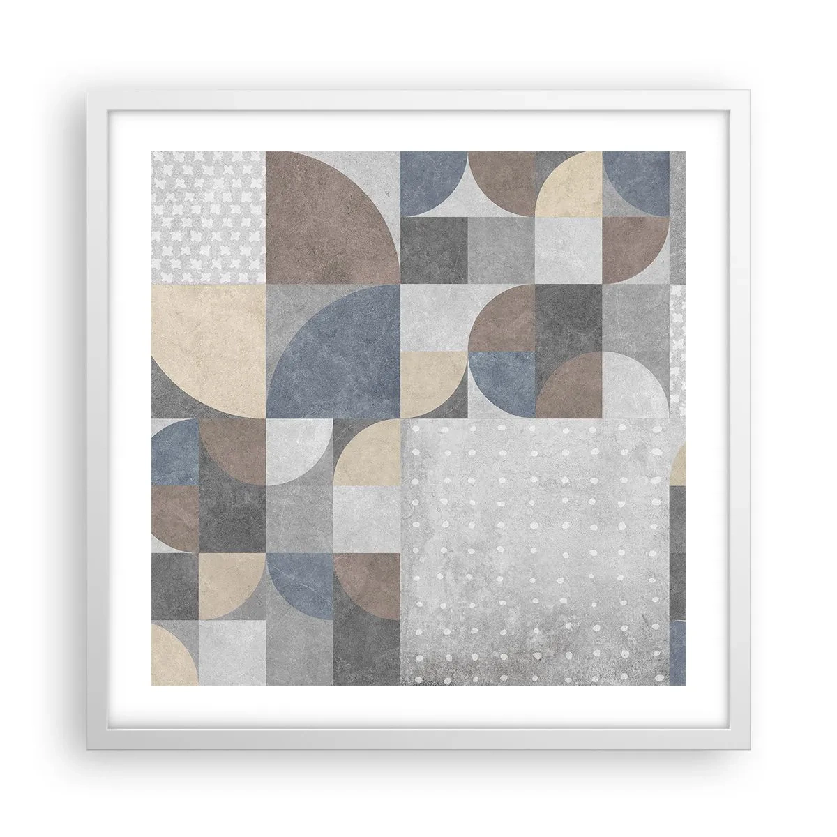 Poster in een witte lijst - Keramische fantasie - 50x50 cm