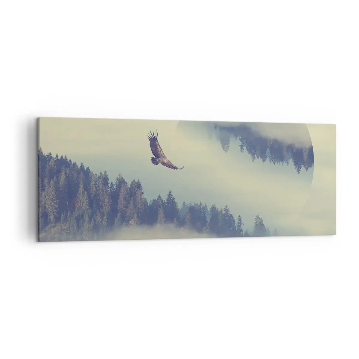 Schilderen op canvas - Ik zag de schaduw van een adelaar - 140x50 cm