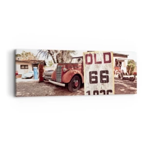 Schilderen op canvas - Een legende van de Amerikaanse provincie - 90x30 cm