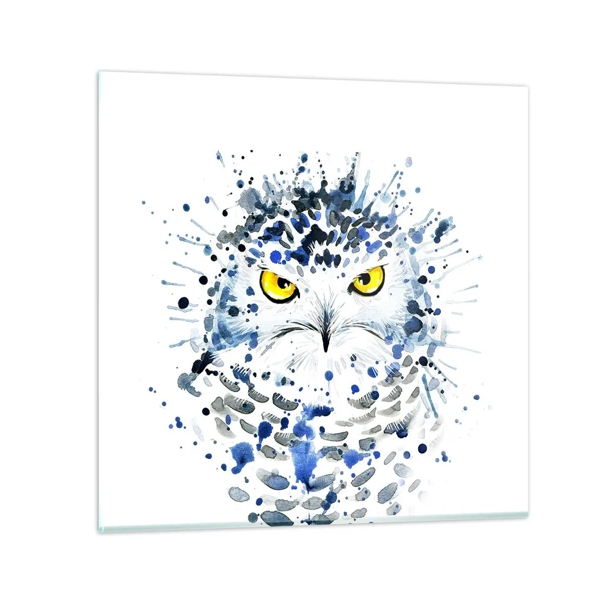 Schilderen op glas - Recht in de ogen - 60x60 cm