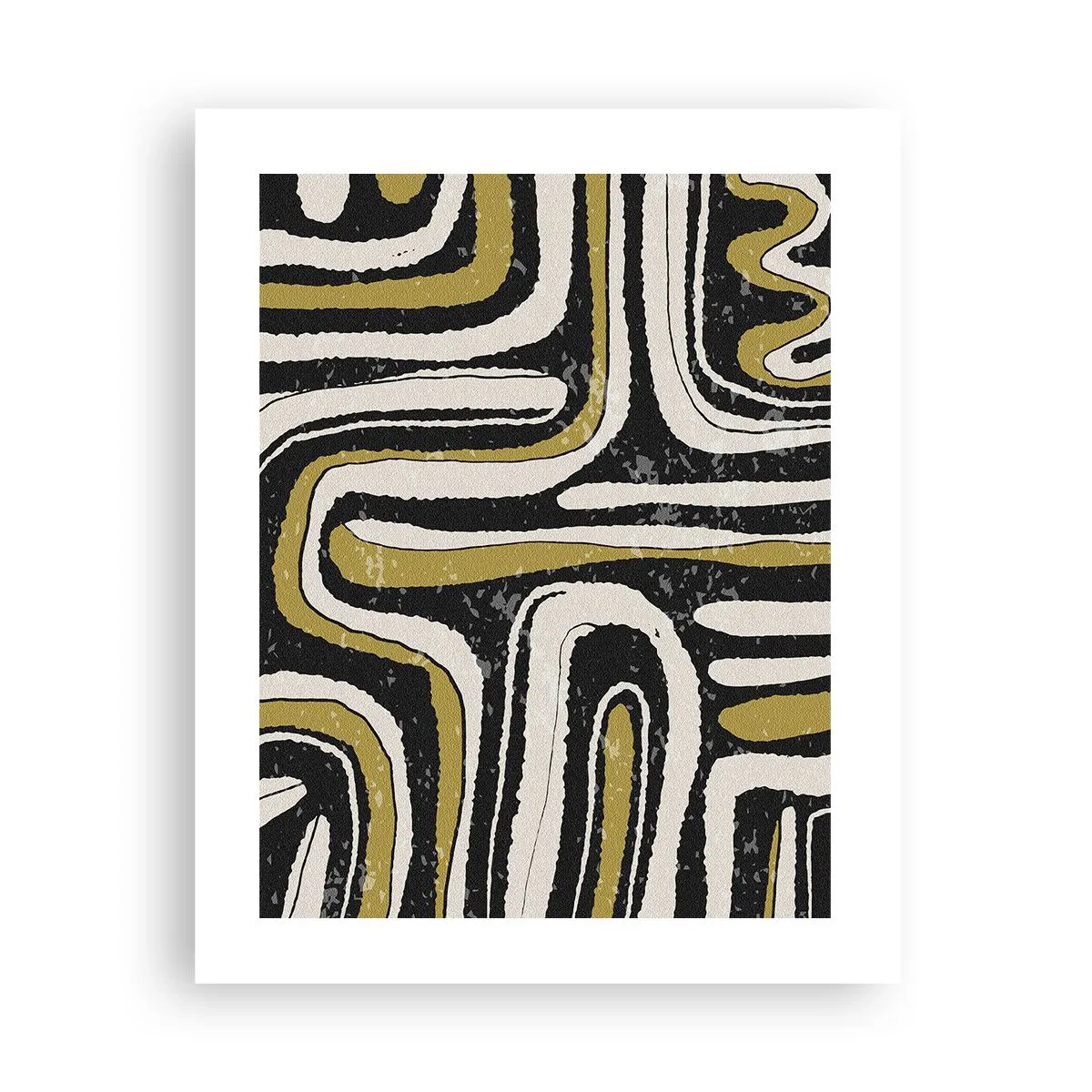 Poster - Compositie: wegen en steegjes - 40x50 cm