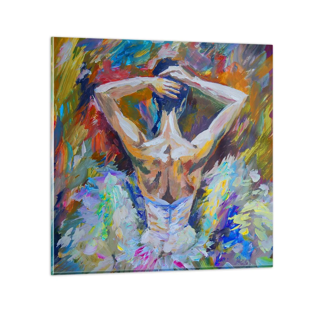 Schilderen op glas - Het kan van alles zijn - 30x30 cm