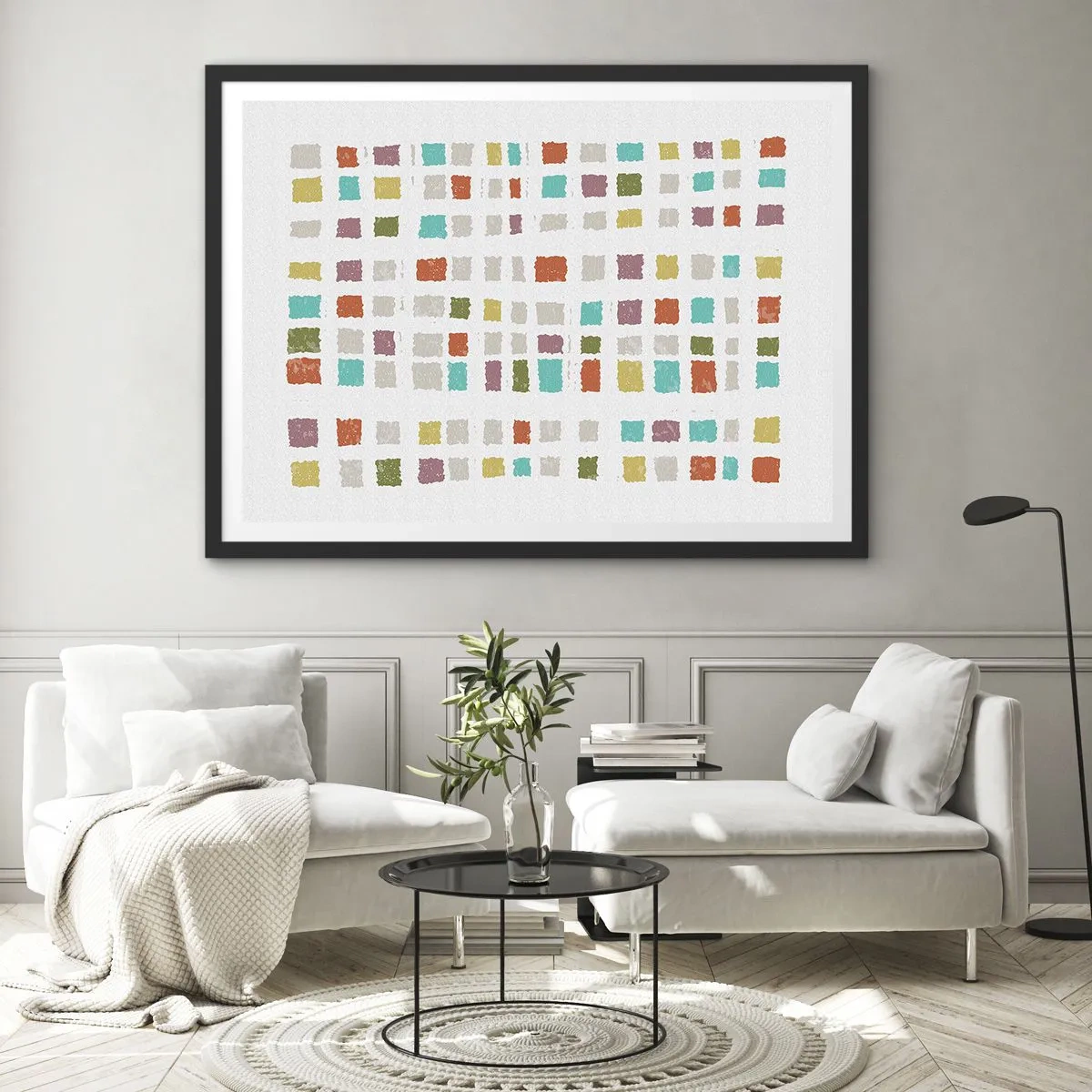 Poster in een zwarte lijst - Onbekend spel - 50x40 cm