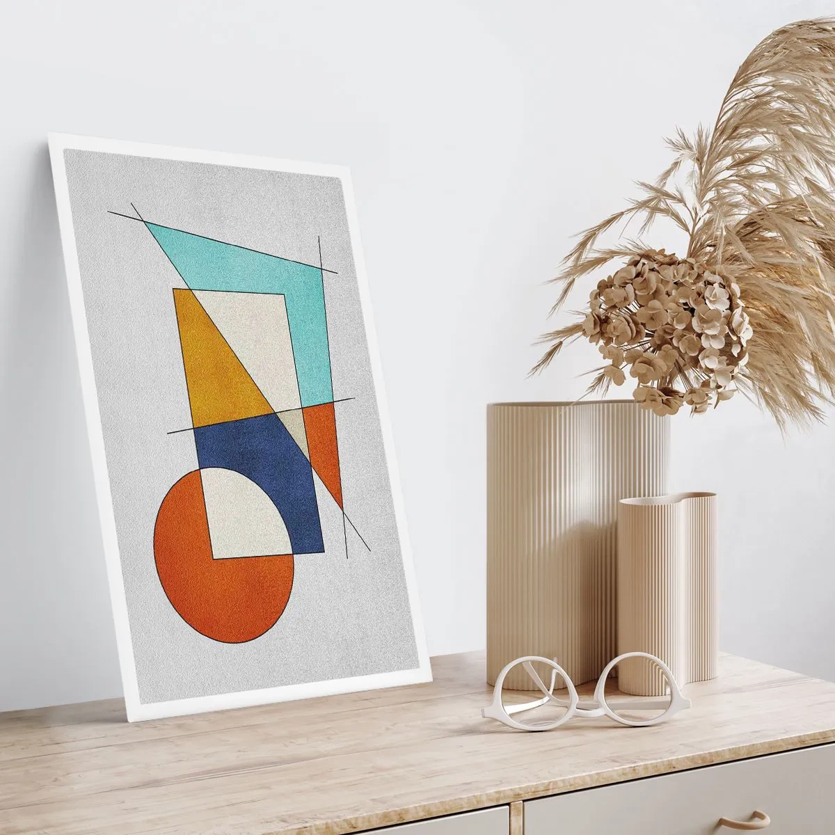 Poster - Abstractie: modernistisch plezier - 40x50 cm