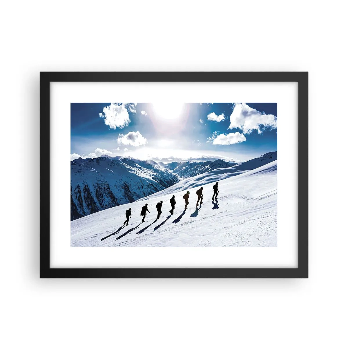 Poster in een zwarte lijst - Het team van de veroveraars - 40x30 cm