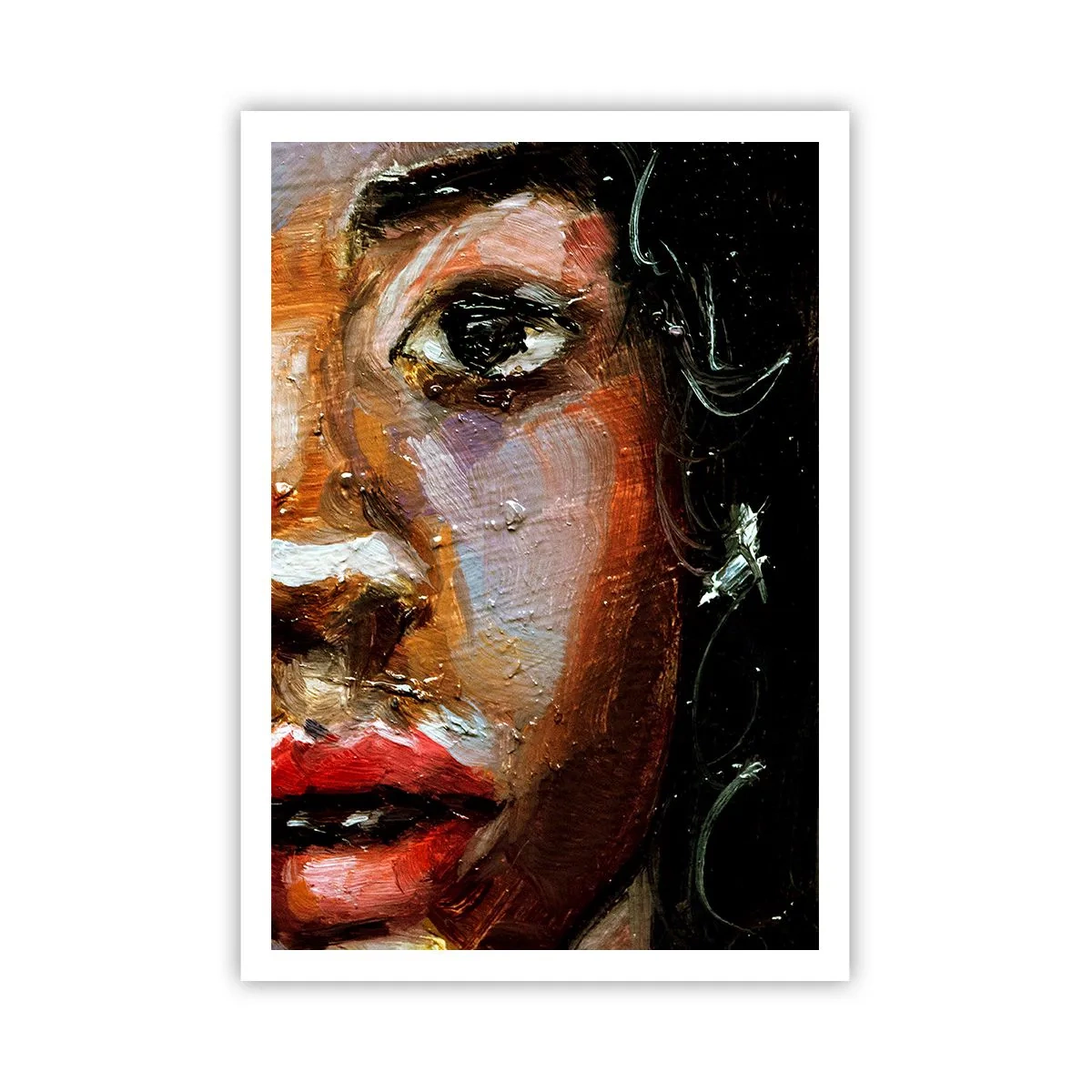 Poster - Zwart en gloed - 70x100 cm