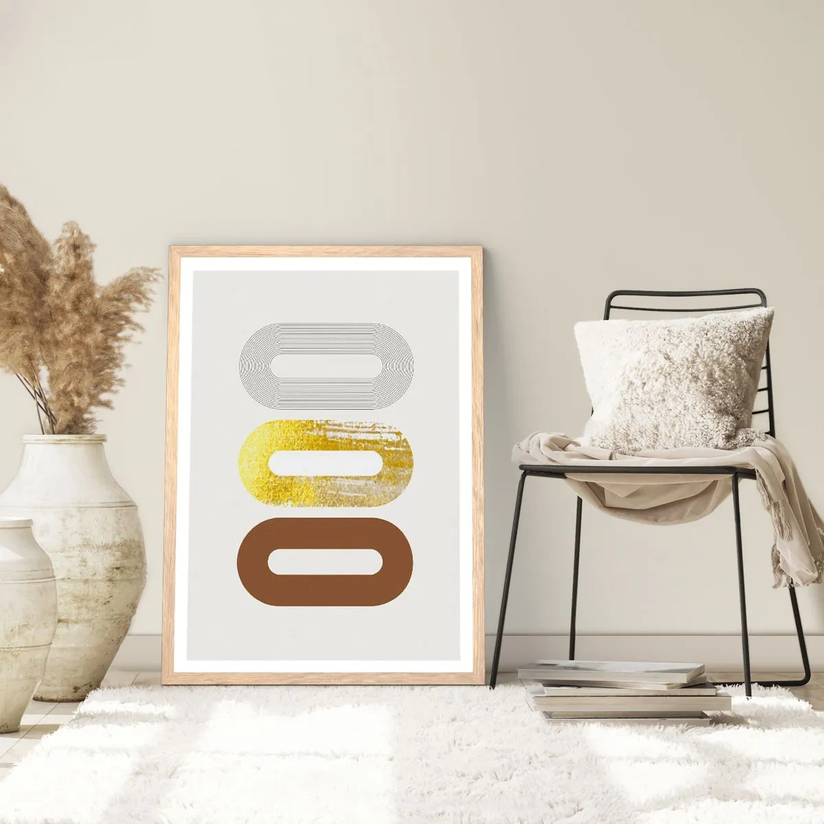Een poster in een licht eiken lijst - Oooo! - 30x40 cm