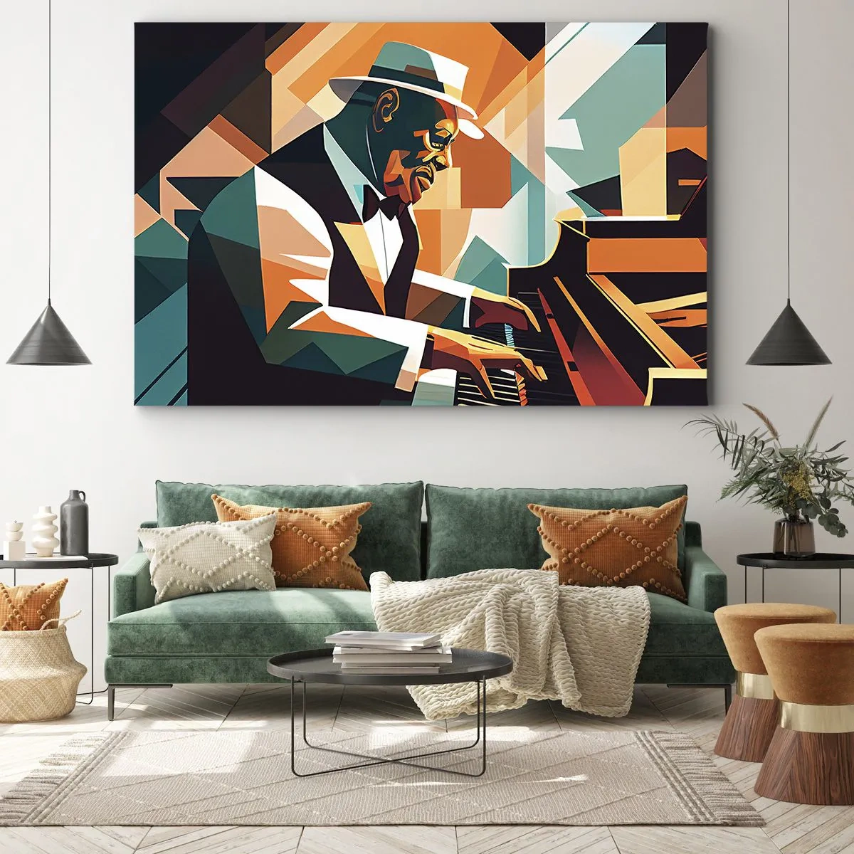 Schilderen op canvas - Al die jazz - 120x80 cm