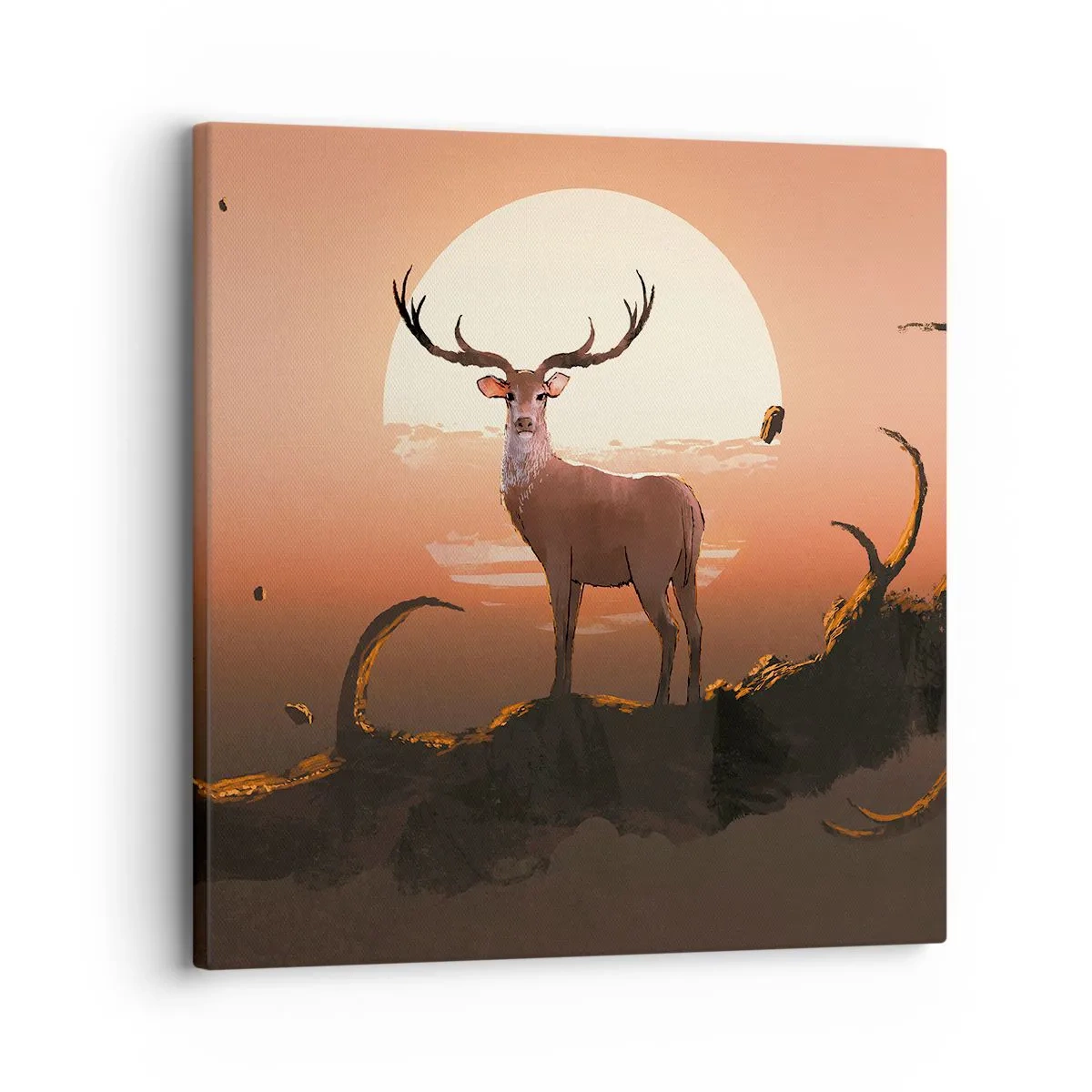 Schilderen op canvas - Deze nacht is anders dan alle andere - 30x30 cm