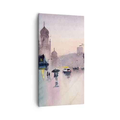 Schilderen op canvas - In de regenachtige nevel - 55x100 cm