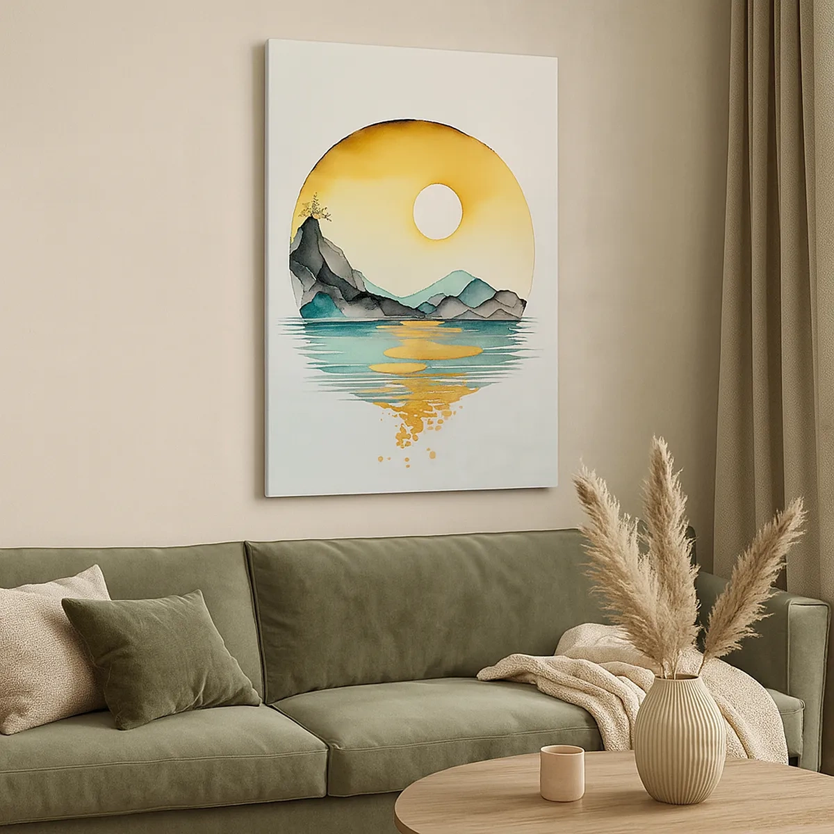 Schilderen op canvas - In de cirkel van schoonheid - 50x70 cm