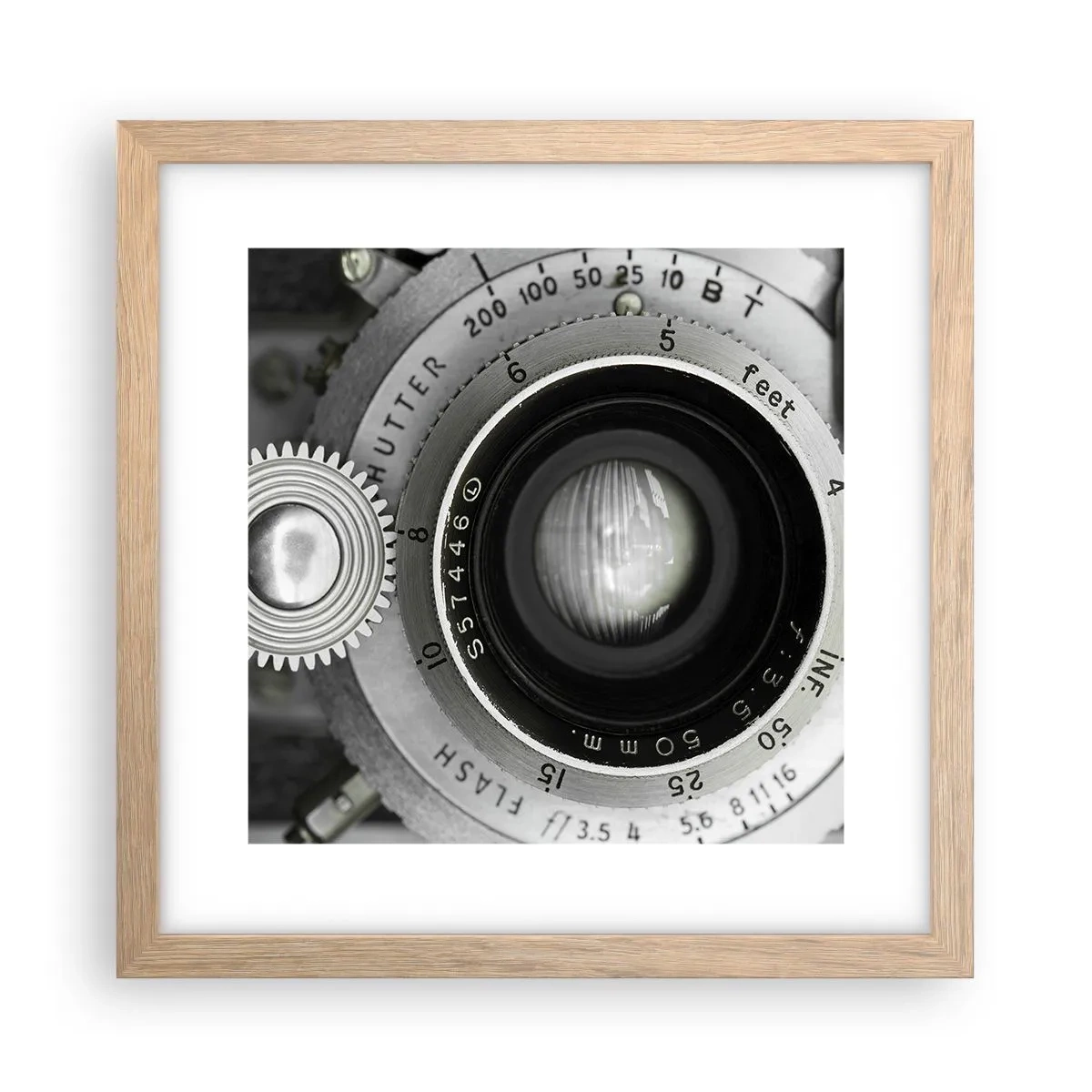 Een poster in een licht eiken lijst - Een verhaal over Hollywood - 30x30 cm