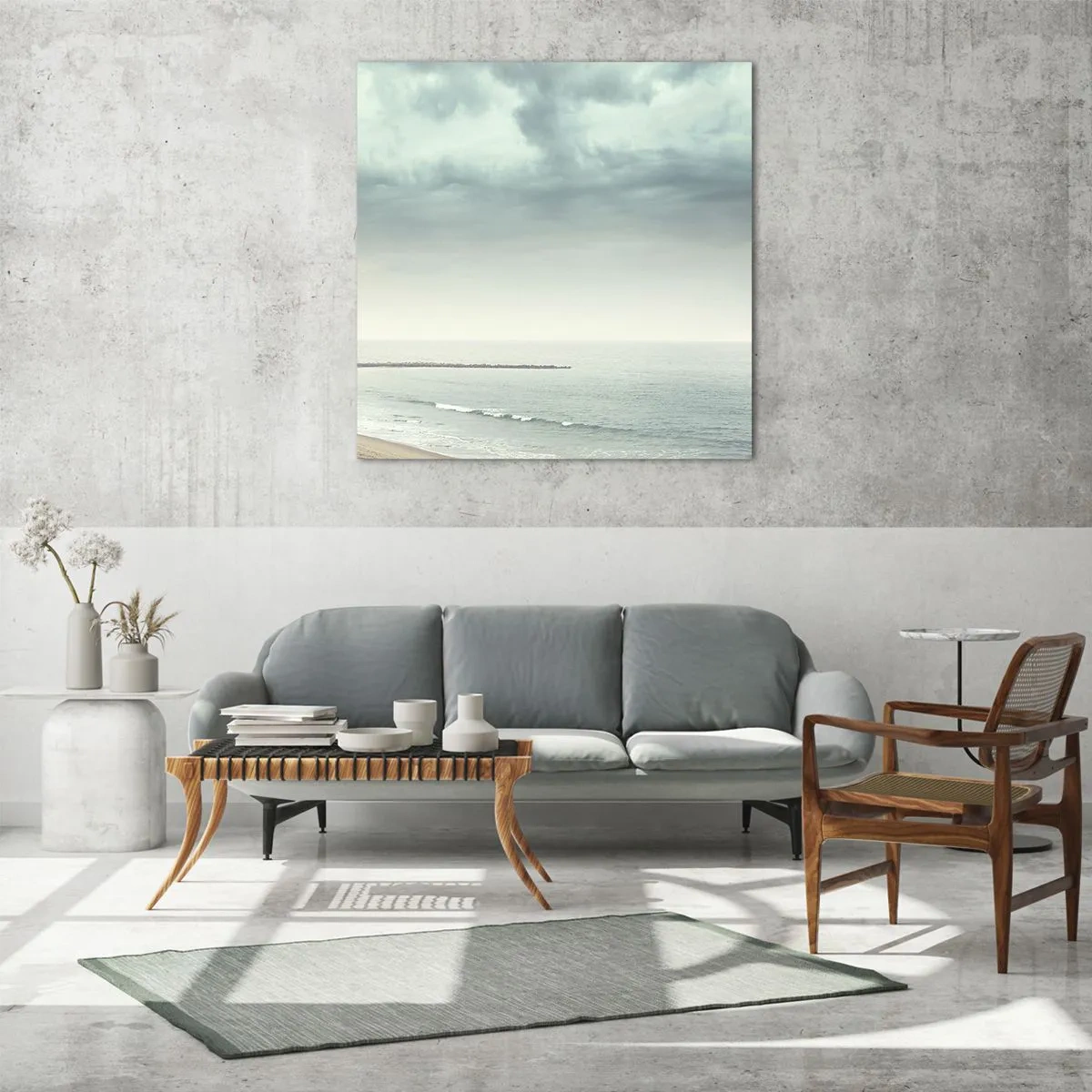 Schilderen op glas - op zoek naar vrede - 70x70 cm