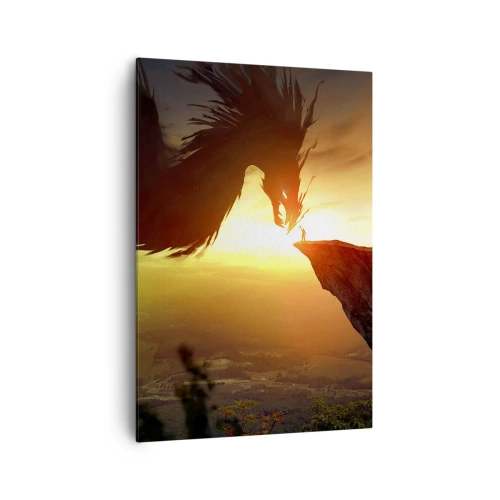 Schilderen op canvas - Drakendoder - 70x100 cm