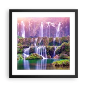 Poster in een zwarte lijst - Trap naar de hemel - 40x40 cm