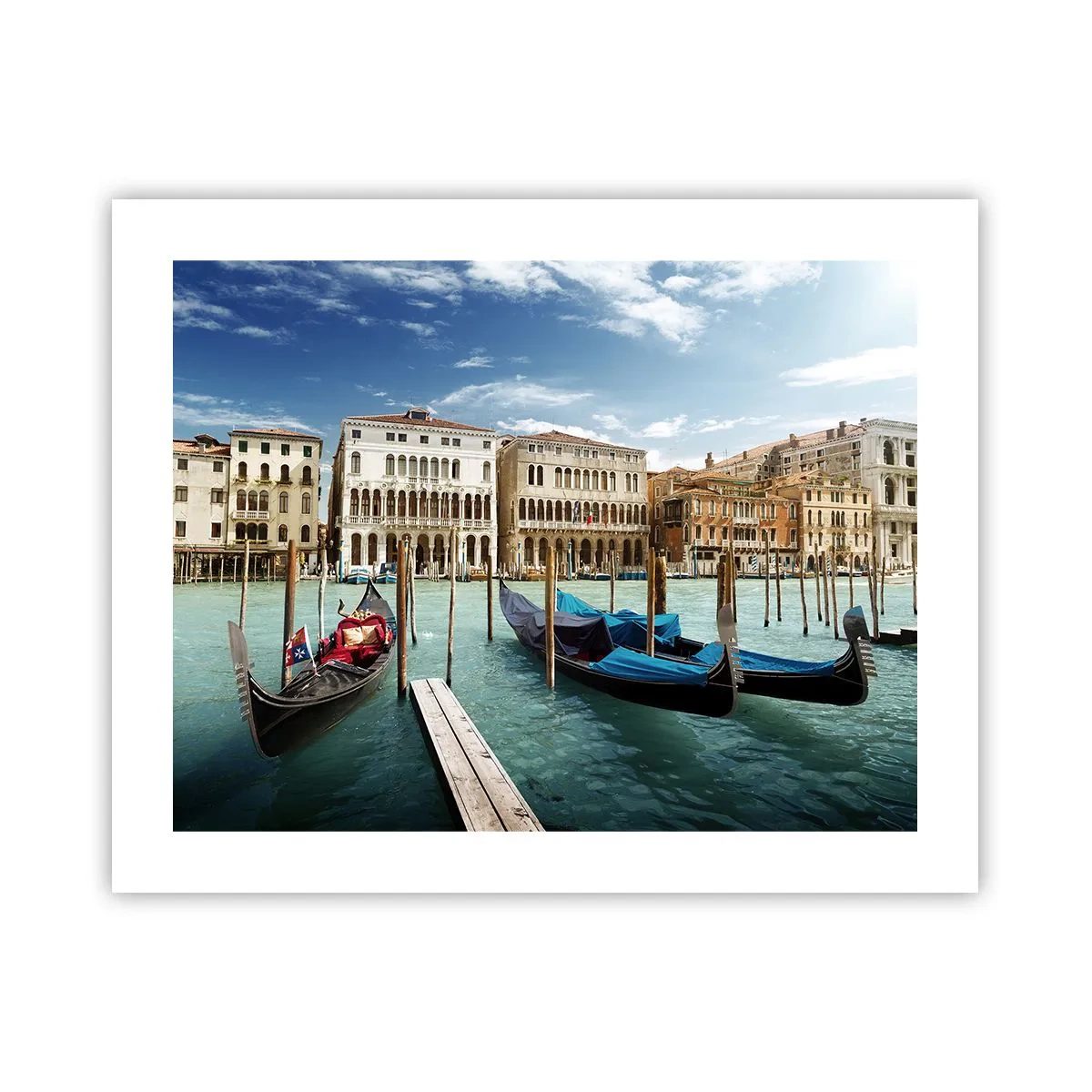 Poster - Paleizen in het blauw - 50x40 cm