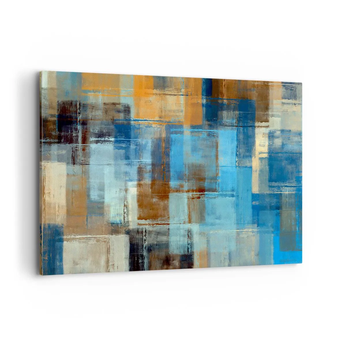 Schilderen op canvas - Door de blauwe sluier - 100x70 cm