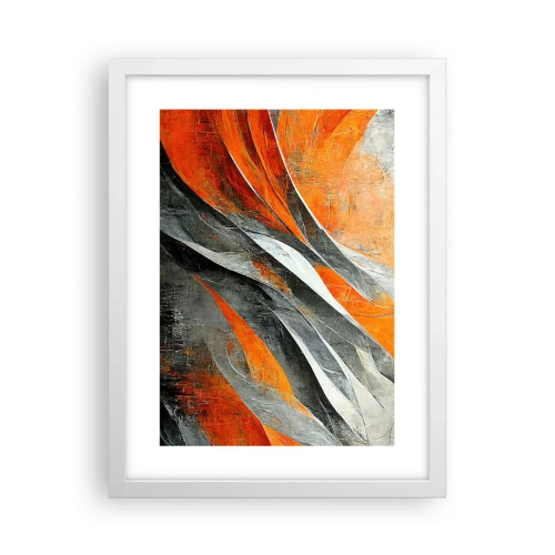 Poster in een witte lijst - Hitte en koude - 30x40 cm