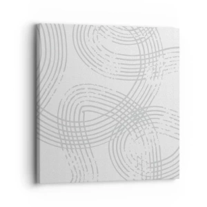 Schilderen op canvas - Er is geen rechte weg - 30x30 cm