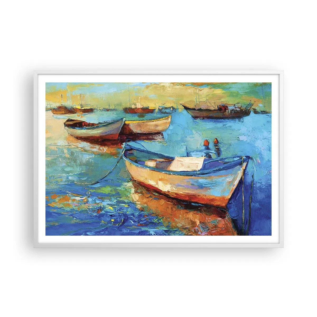 Poster in een witte lijst - In de zuidelijke baai - 100x70 cm